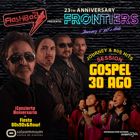 ANNIVERSARY 23 FRONTIERS SESSION JOURNEY + 80s HITS GOSPEL image}
