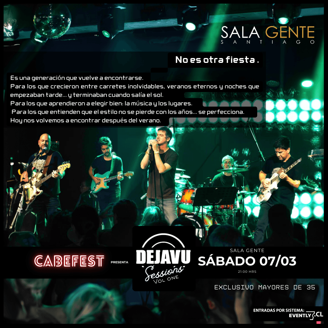 DEJAVU SESSIONS vol one by CABEFEST / Sala Gente image}