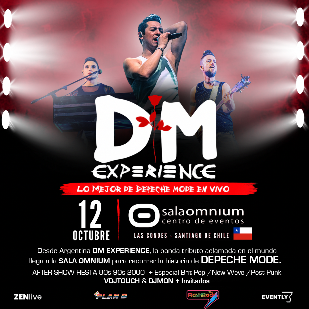 PLAN B & FLASHBACKS Presentan: Desde Argentina! DM EXPERIENCE Tributo DEPECHE MODE + Fiesta 80-90s image}